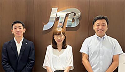 Takashi Ogura, Hikaru Hayashi, Yoshikazu Imai  Group Travel Division Purchasing & Products Management Business Division