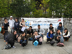 京都　嵐山清掃活動と歌碑巡り