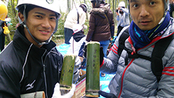 竹林整備を通してこぴっと学ぶ、山梨県南部町の竹の有効活用