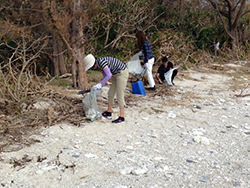 慶良間諸島”国立公園指定記念”海岸清掃とノルディックウォーキング体験