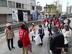 お遍路開創1200年・道後温泉本館建設120年記念清掃活動